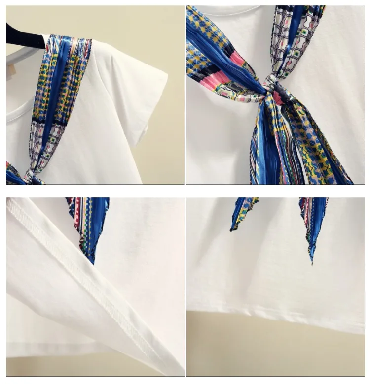 Новая модная женская футболка с коротким рукавом простая летняя черно-белая