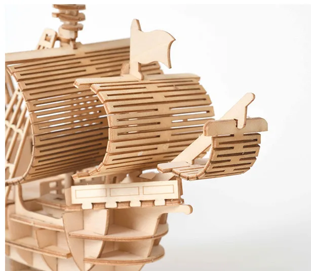 Модные самодельные игрушки-парусники 3D деревянная головоломка Сборная модель