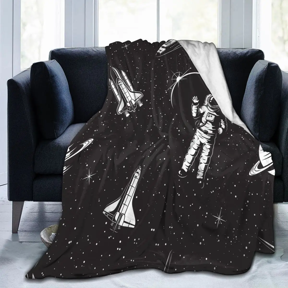 

Уникальное одеяло для семьи, друзей, Космический узор, прочное супермягкое удобное домашнее Подарочное одеяло