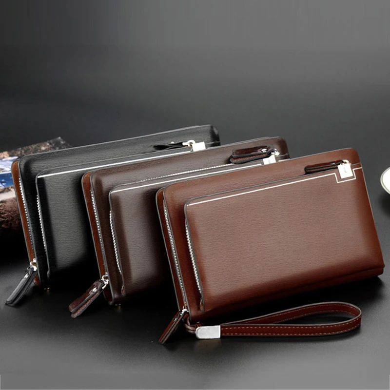 Высококачественные кожаные мужские клатчи новинка 2021 модный мужской деловой