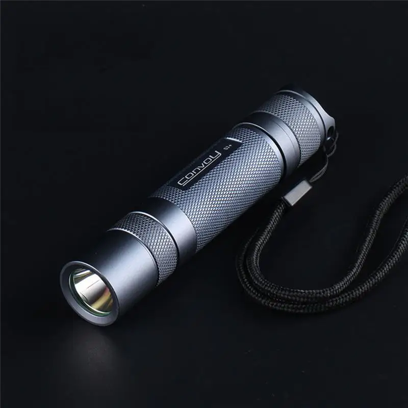 Фонарик Convoy S2 + Nichia 219C светодиодный 12 режимов гладкий 4000K 5700K 7135*4 1400 мАч | Лампы и
