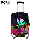Модный чехол для багажа FORUDESIGNS, защитный чехол для чемодана, дорожные аксессуары для гавайской полинезийской этнической гибискус с цветочным 3D принтом