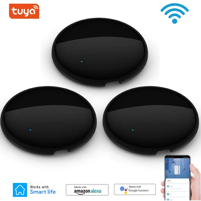 

ИК-пульт ДУ Tuya с Wi-Fi для ТВ и кондиционеров, универсальный инфракрасный пульт дистанционного управления для умного дома для Alexa и Google Home, нови...