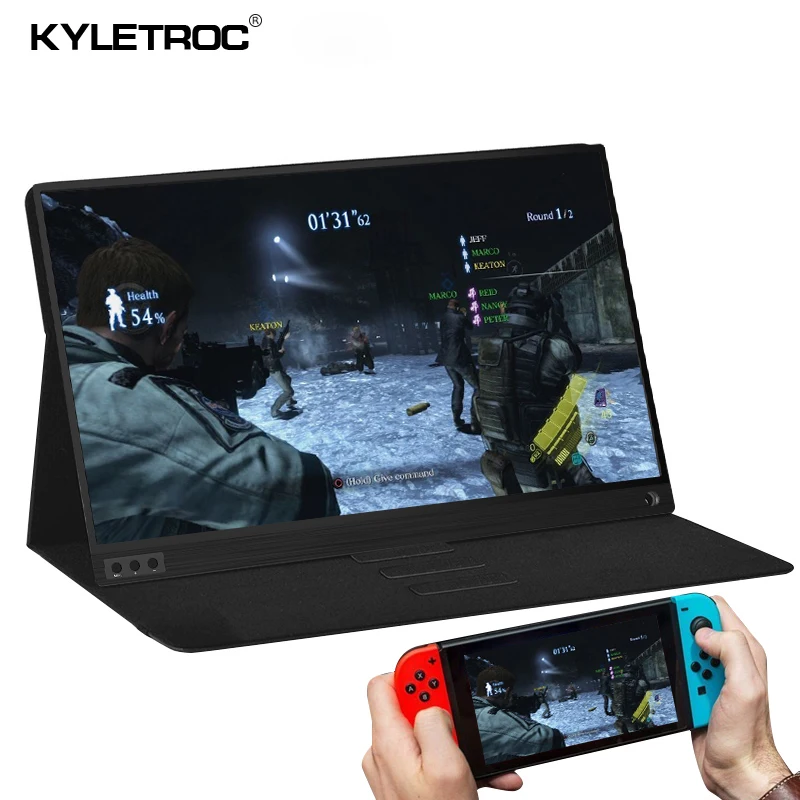 Тонкий портативный 1080P ЖК-монитор с высоким разрешением 15 6 usb type c hdmi для ноутбука