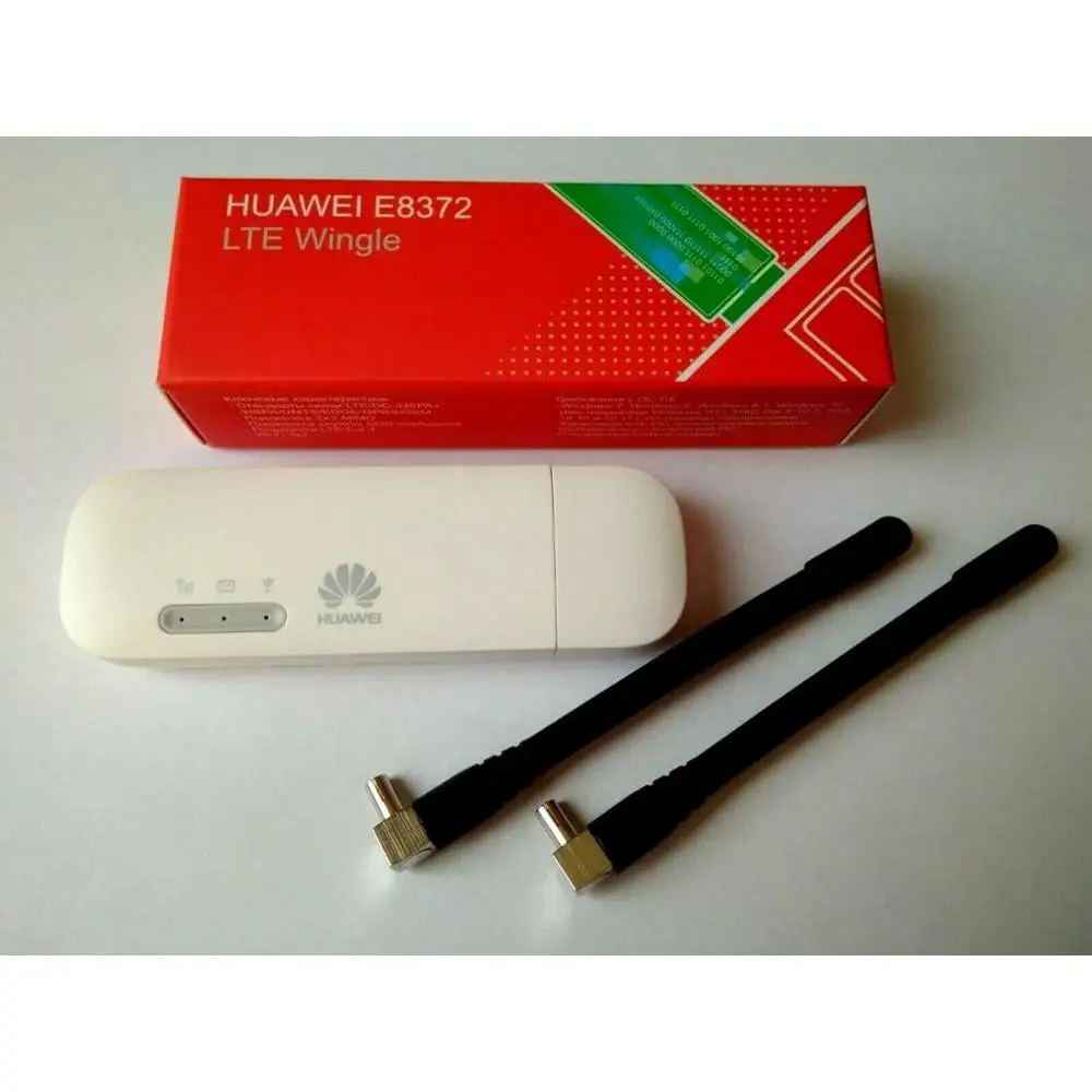 Модем Huawei E8372h-153 E8372 E8372M USB WiFi LTE 4G 3G 2G 2 антенны TS9 Оригинальный | Компьютеры и офис