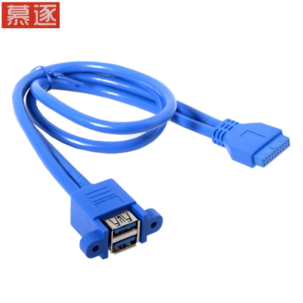 Штабелируемый USB 3 0 типа мама для материнской платы 20 контактный разъем кабеля с