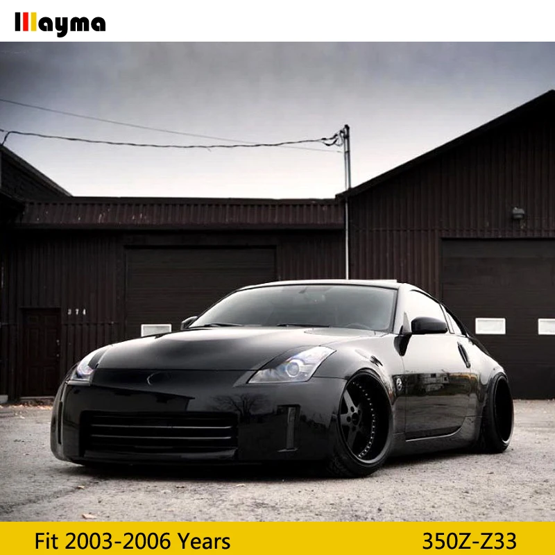 Стильные Карбоновые брови JDM ДЛЯ Nissan 350Z 2003 2006 года Z33 CF лампа для век наклейка на
