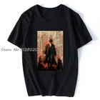 Мужская винтажная футболка с изображением героев мультфильма достояние острых козырьков Томми Шелби, черная хлопковая уличная одежда
