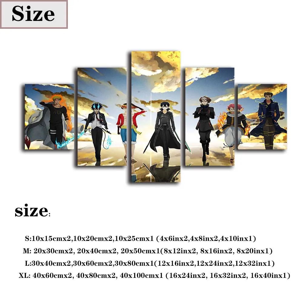 Настенная Картина на холсте с изображением аниме кроссовера Кирито Натал