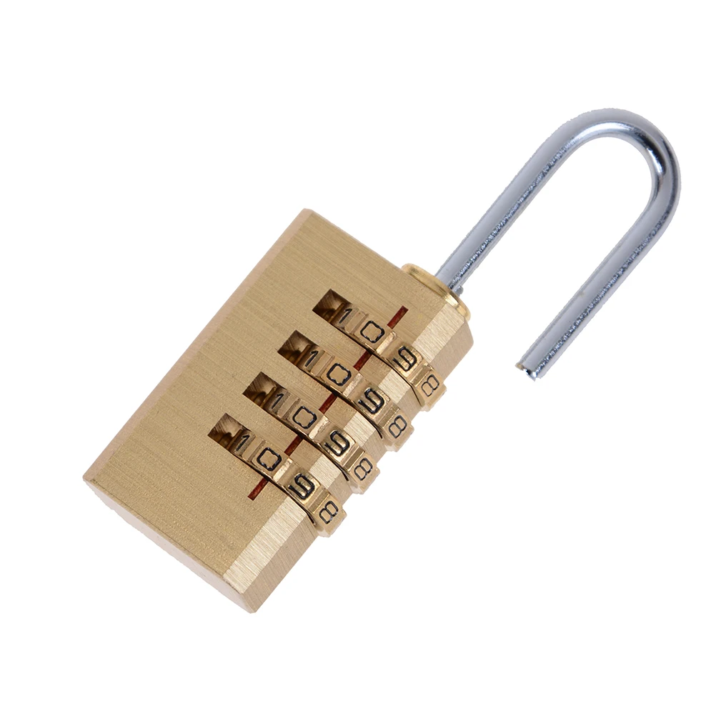 1Pcs 6cm x 2cm 1cm Combination Padlock Resettable for Travelling Bag Door 4 Digits Number Password Code Lock mini | Обустройство дома