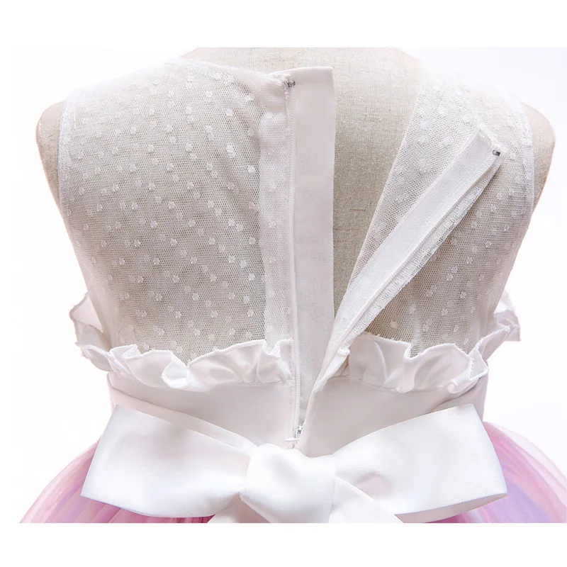 2019 Baby Girls Tutu Dress Rainbow Princess Flower Girl Teenager Birthday Party Wedding For Kids Unicorn Children Vestidos | Детская