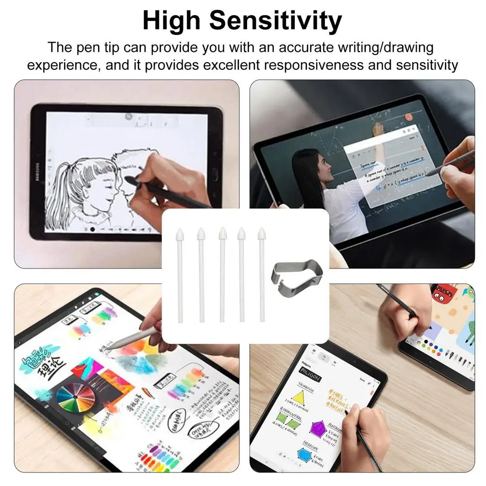 5 шт. сенсорный стилус S наконечники для ручки Samsung Galaxy Tab S6 S7 Note 10 20 сменные