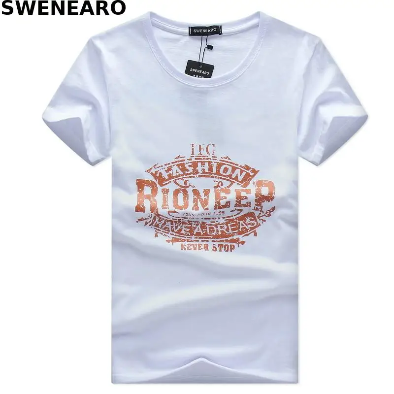 

2021 Letter Print T Shirt Men Letter Print Male Shirt Black White Cotton Short Sleeve Summer T-shirt Plus Size Available