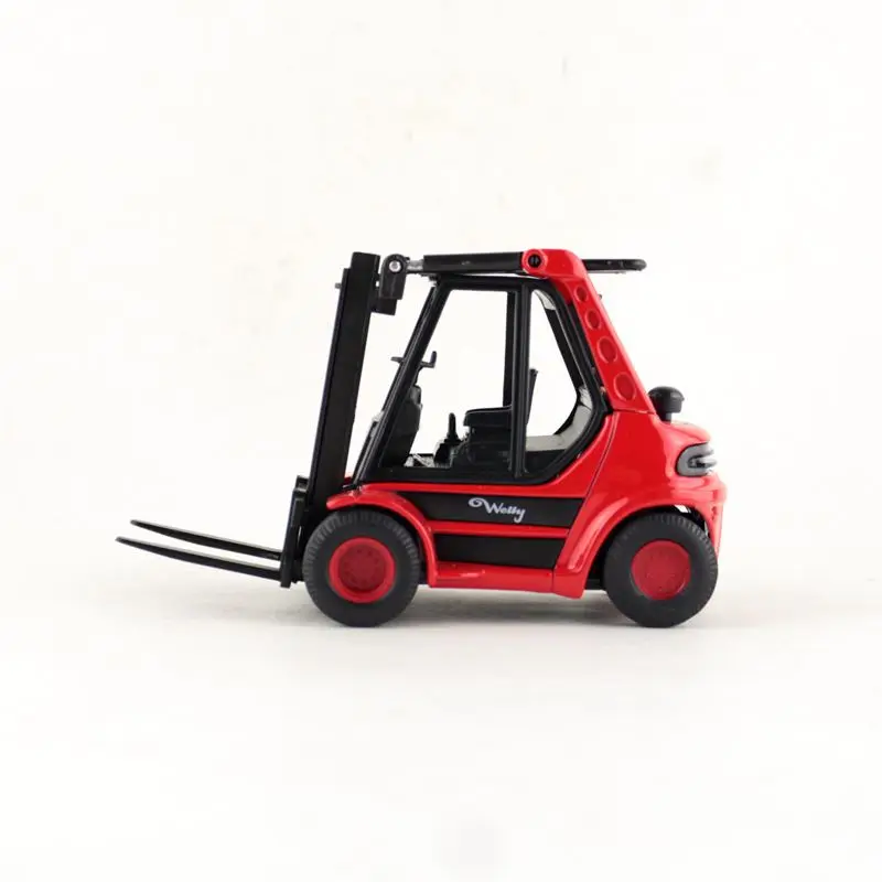 

toy car model simulation engineering truck truck forklift truck loading and unloading gift box