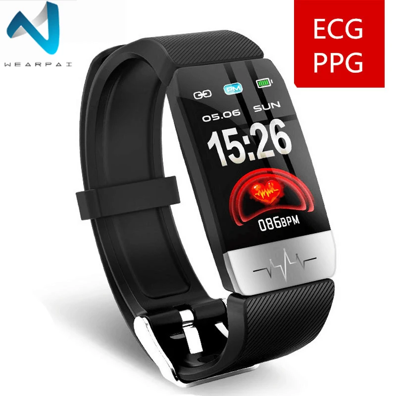 Wearpai Q1S смарт-Браслет фитнес-трекер пульсометр кровяное давление сообщения напоминание цветной экран Спортивный Браслет