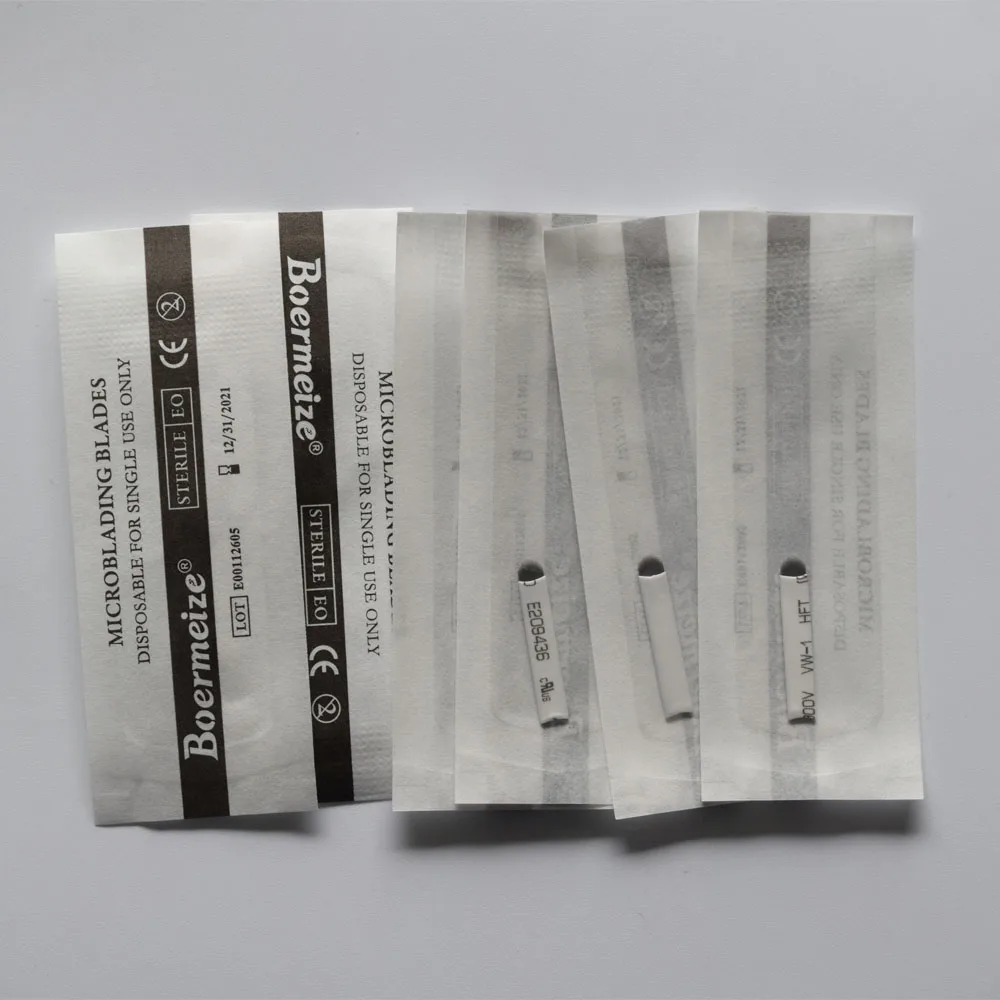 Иглы для татуировки с микроблейдингом u образные лезвия 14/18/21 U 50 шт. Перманентный