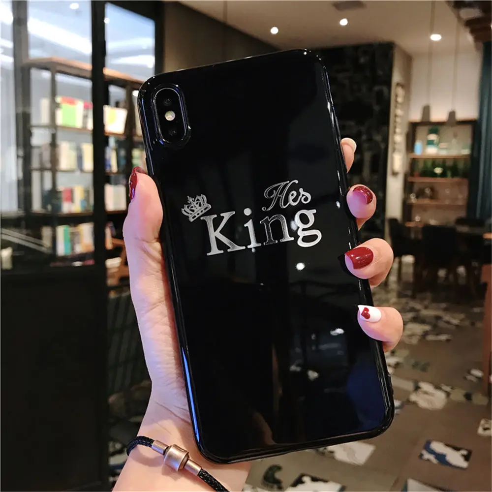 Силиконовый чехол из ТПУ с короной для iPhone 11 Pro 6 6s 7 8 Plus X XR XS Max King телефона в стиле