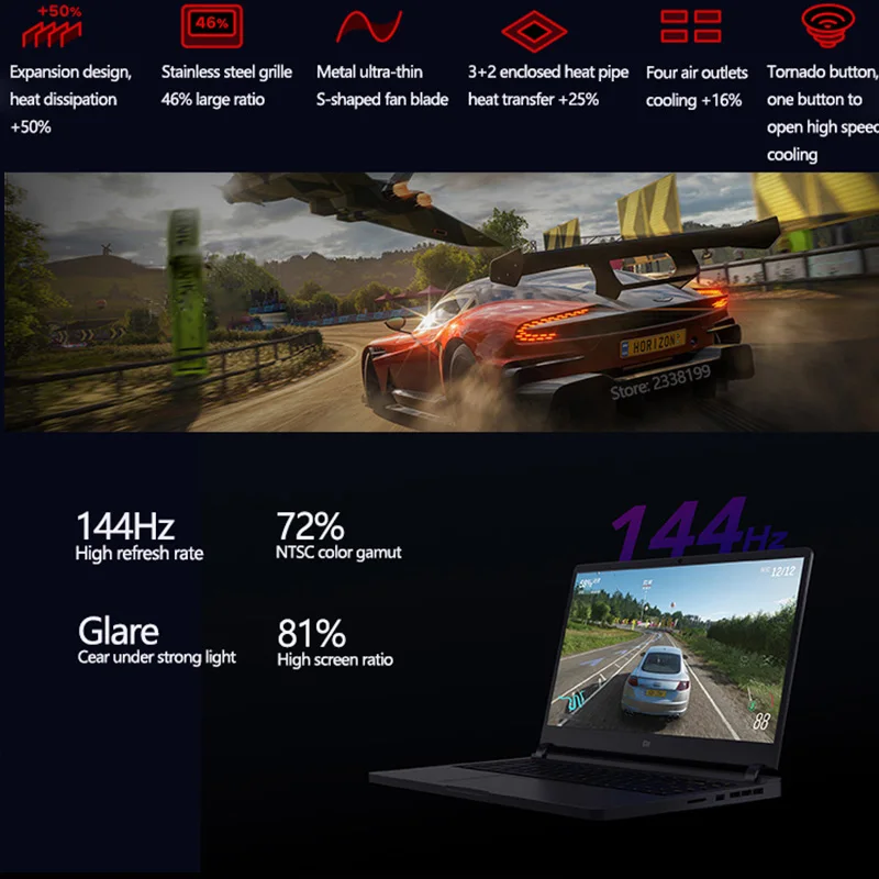 Новый оригинальный игровой ноутбук Xiaomi 15 6 дюймов i7 9750H/i5 9300H Hexa Core 8 ГБ/16 Гб ram 512 ГБ