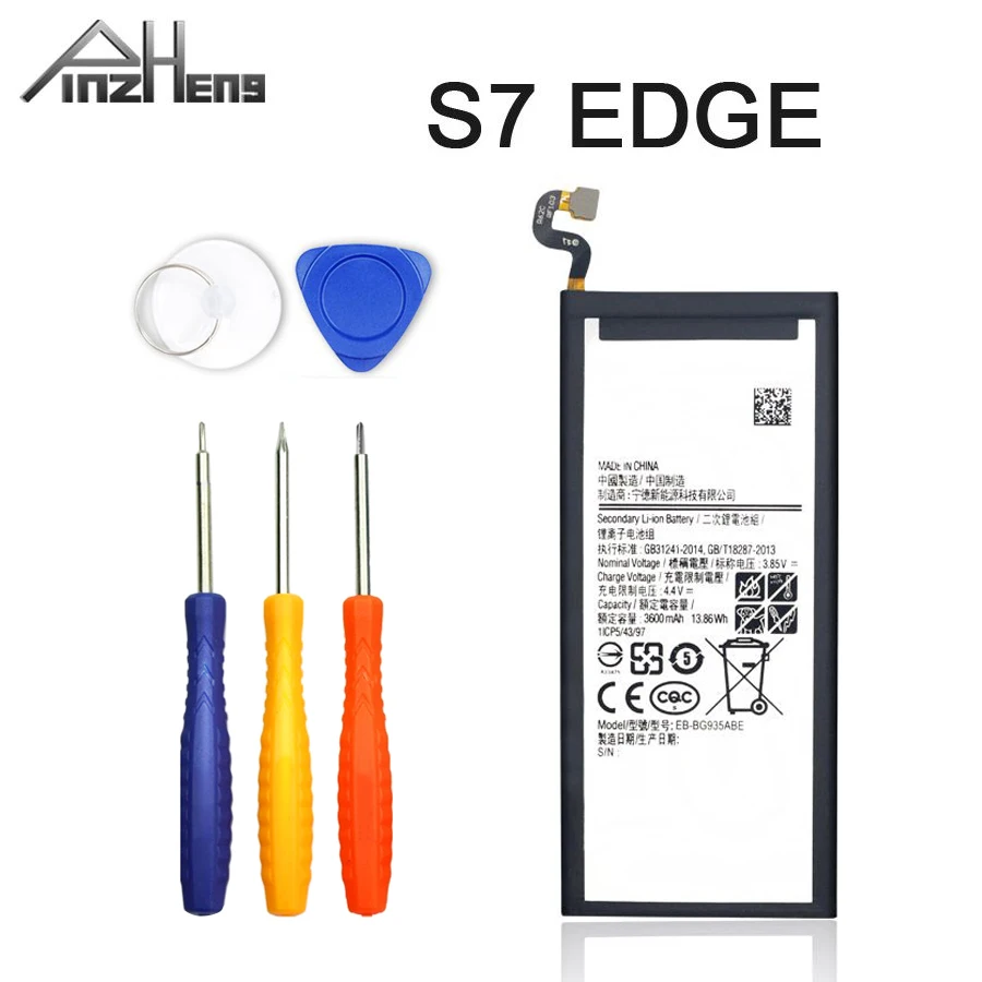 Новинка 100% PINZHENG оригинальный аккумулятор мобильного телефона для samsung Galaxy S7 Edge