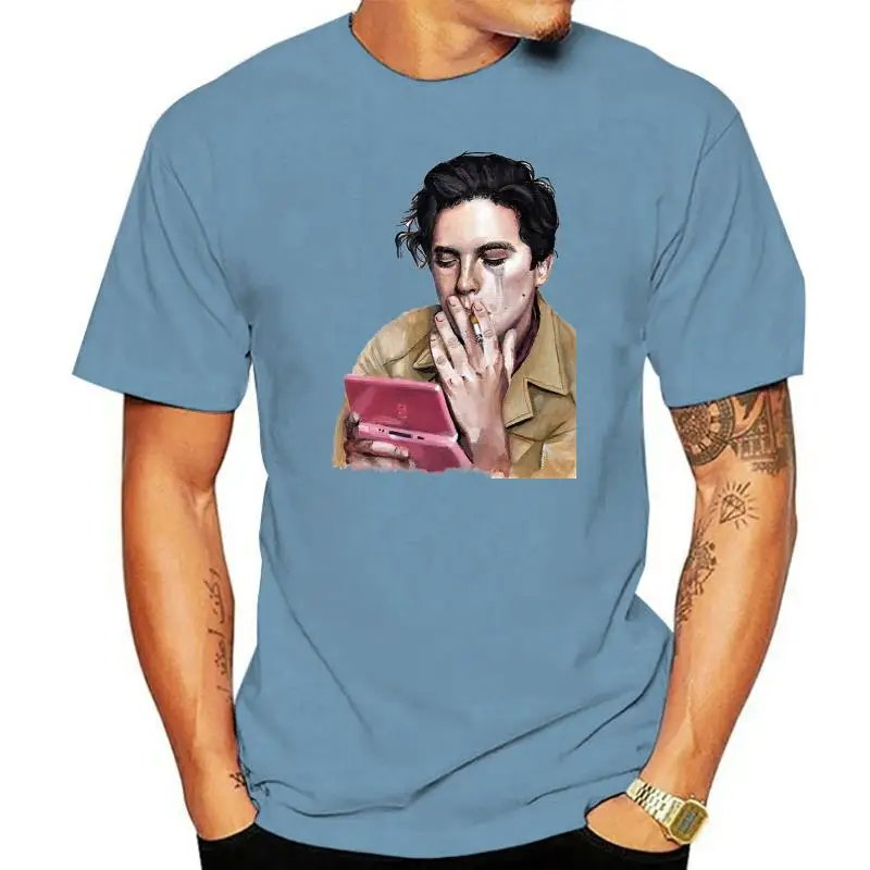 

Новое поступление, летняя модная футболка с принтом Коула Sprouse, мужская хлопковая Удобная рубашка, одежда, крутые рубашки, Мужская толстовка...