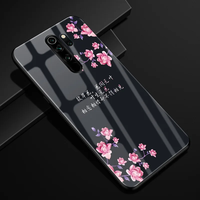 23 Для Xiaomi Redmi Note 8 Pro Чехол силиконовый бампер стекло жесткая задняя крышка для Redmi Note 8 чехол для телефона s Redmi Note8 Pro 8Pro Coque - Цвет: 23