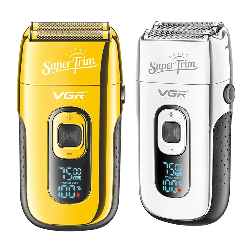 VGR перезаряжаемая 3-скоростная бритвенная машинка для бороды и волос бритья с