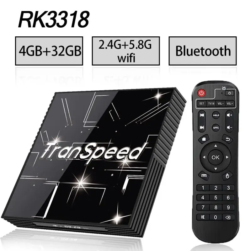 4G 32G TV BOX Tr66 Android 9,0 ТВ приставка 3D 4K 2,4G& 5,8G Wifi Bluetooth 4G 64G Google Voice assistantмедиаплеер Бесплатные приложения очень быстрая верхняя коробка - Цвет: 4G 32G TV BOX