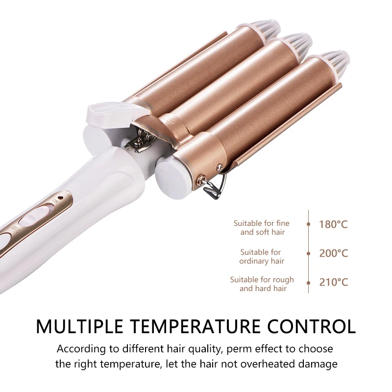 

Curling iron wave hair curlers Professional hair care & styling tools Triple Barrel Hair Styler curling irons Electric crimpers