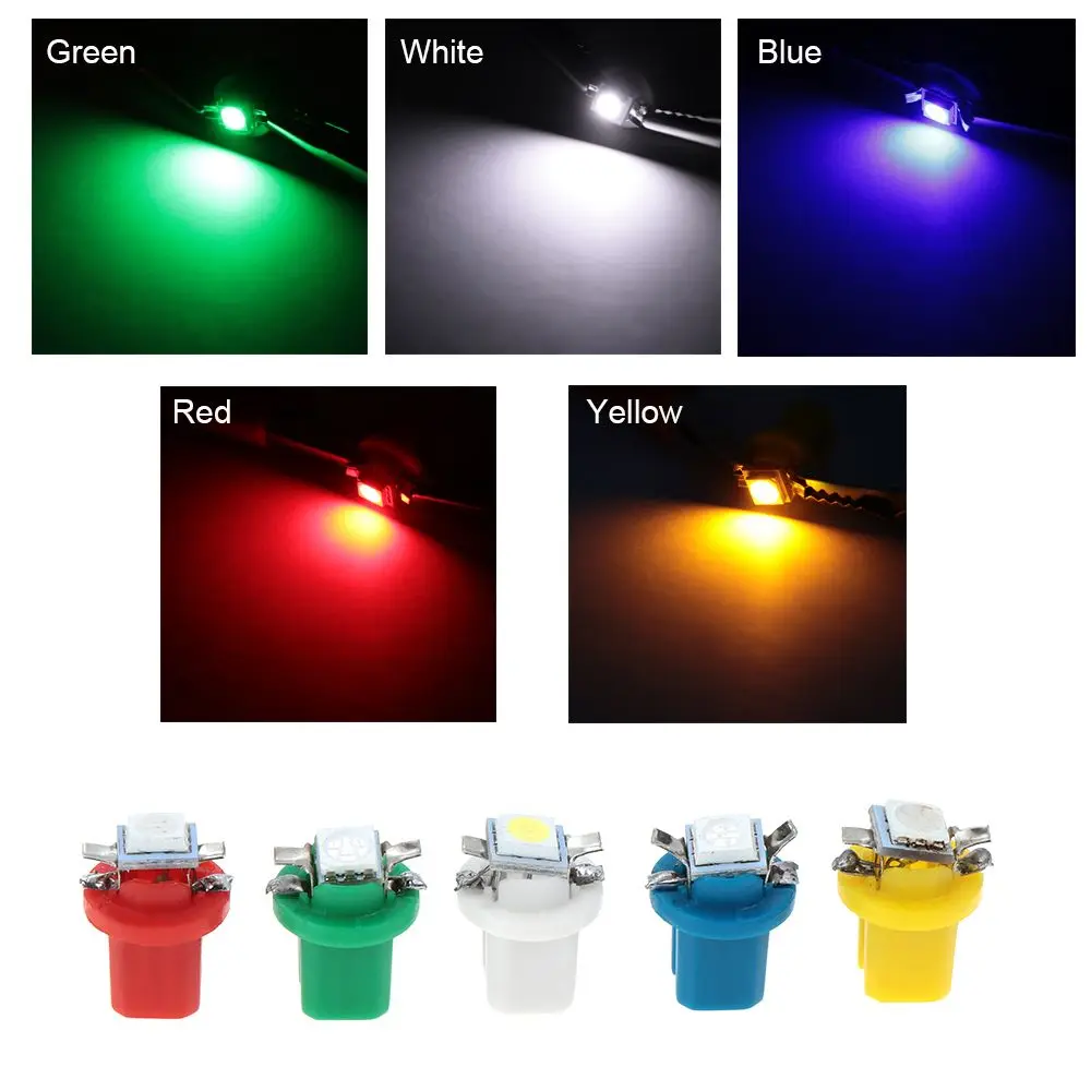 10 шт. B8.5D 509T B8.5 5050 Led 1 SMD T5 лампа Автомобильный датчик скорости лампочка приборной
