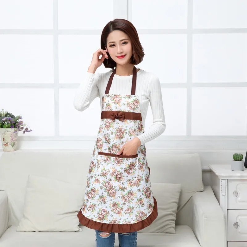 Rose lace apron Korean creative promotional gifts waist custom LOGO adult gowns | Aprons