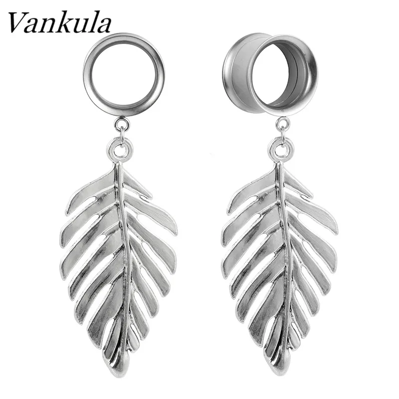 Серьги для пирсинга Vankula в виде листьев из нержавеющей стали|Украшения тела| |