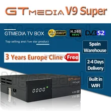 1080P Full HD GT медиа V9 супер Европа Cline для 3 лет спутниковый ТВ приемник H.265 wifi же DVB-S2 GTmedia V8 NOVA рецептор 1080P Full HD GT медиа V9 супер Европа Cline для 3 лет спутниковый ТВ приемник H.265 wifi же DVB-S2 GTmedia V8 NOVA рецептор