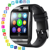 rsfow bluetooth smart watch men q18 with touch screen big battery support tf sim card camera for android phone smartwatch