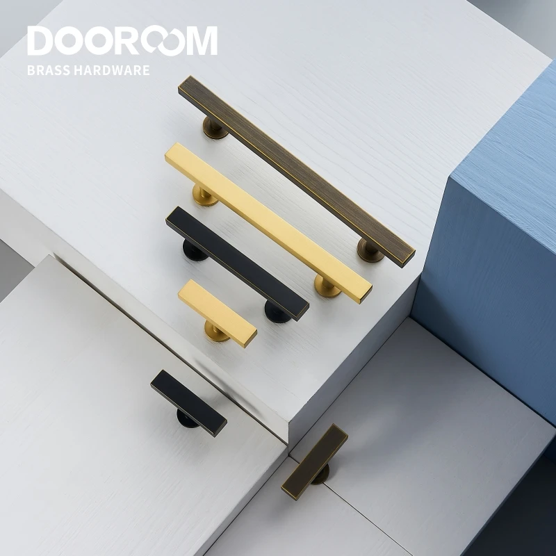 Латунная мебель Dooroom Длинные ручки современный скандинавский гардероб комод