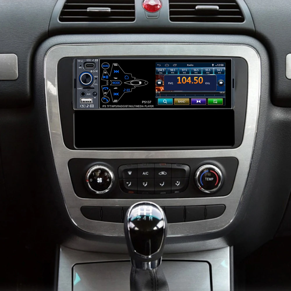 

1 Din Car Radio MP5 Player Full Touch Screen 2USB RDS FM Stereo AM Bluetooth MP5 Player P5130 Autoradio 4.1 inch Car Stereo