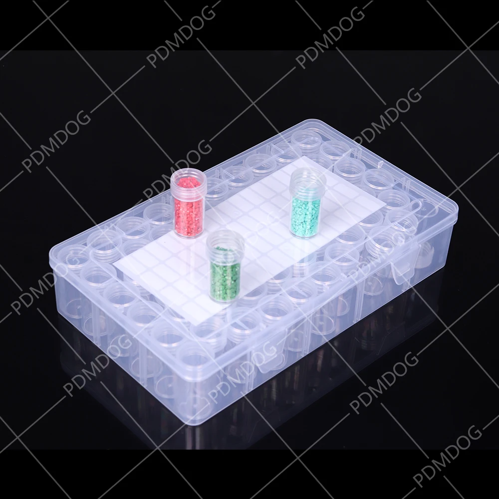 

diamond painting storage box, portable bead storage box 60/64 Bottles Box container diamond painting tool accessories