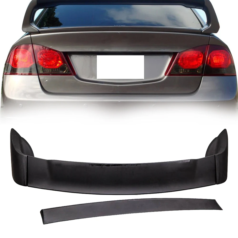 Спойлер на задний багажник крыло для Honda Civic Sedan FD2 FA2 06 11 ABS Plastic Black| |
