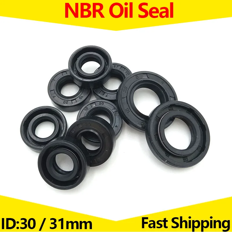 

2Pcs NBR Framework Oil Seal ID 30mm 31mm OD 37-85mm Thickness 4-13mm Nitrile Butadiene Rubber Gasket Sealing Rings