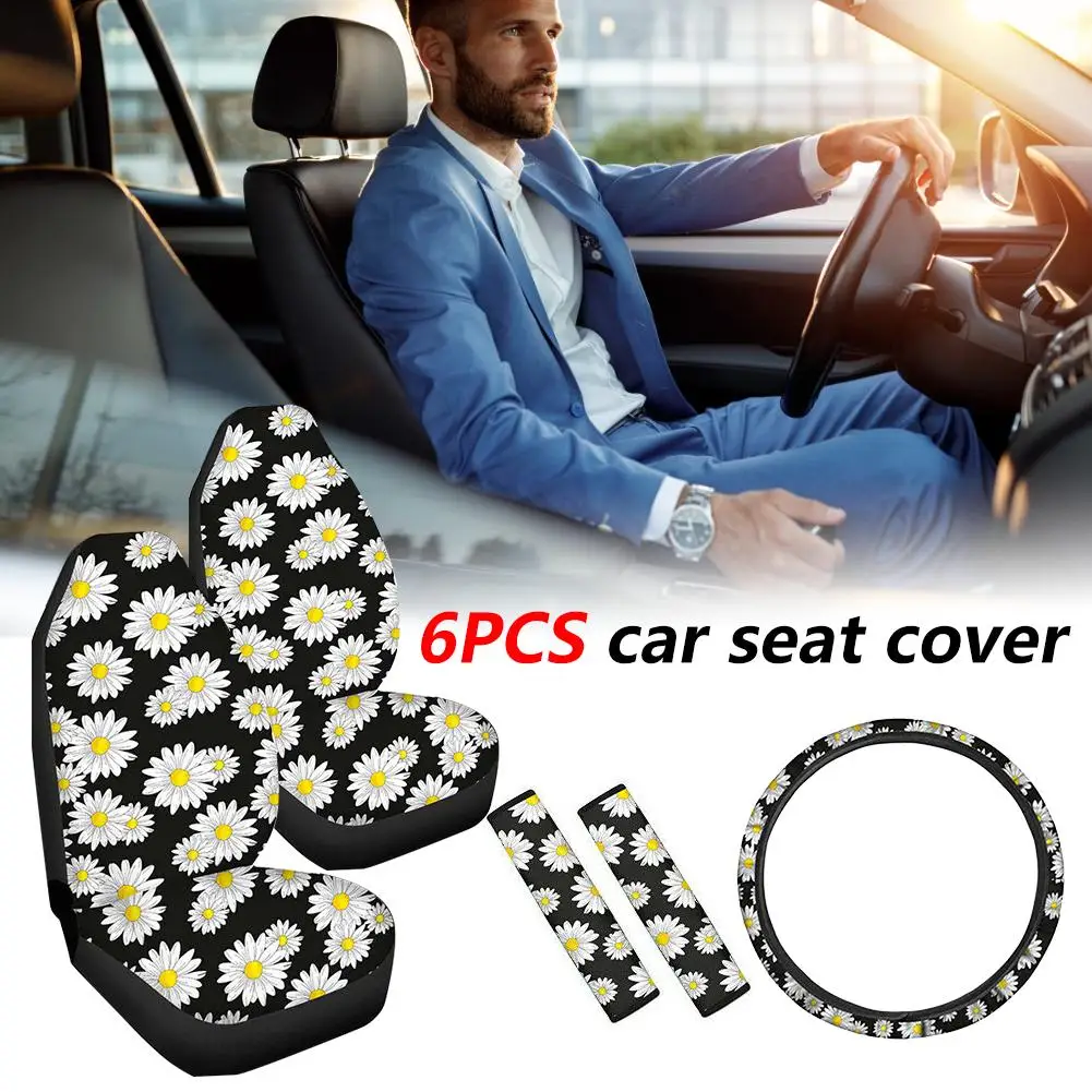 Комплект чехлов для автомобильных сидений 6 шт. чехлы передних автомобиля с