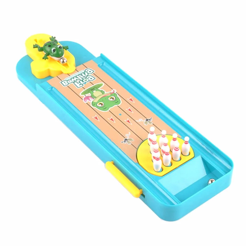 

Desktop Game Launcher Toy Gag Toys Indoor Mini Desktop Bowling Game Mini Finger Catapult Frog Bowling Table Launch Pad
