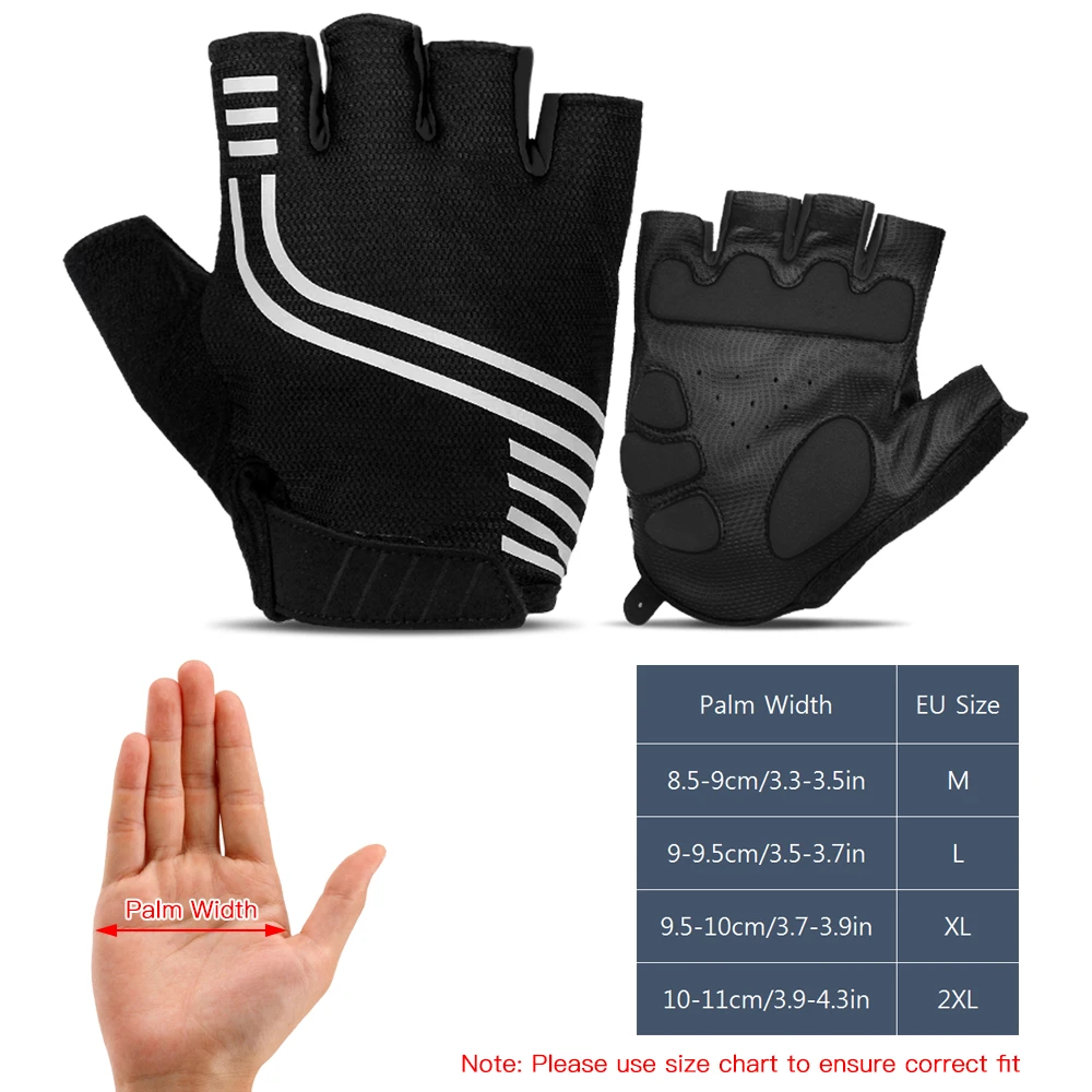 

Breathable Half Finger Cycling Gloves Anti Slip Pad Motorcycle MTB Road Bike Gloves Men Women Outdoor Sports Bicycle Gloves