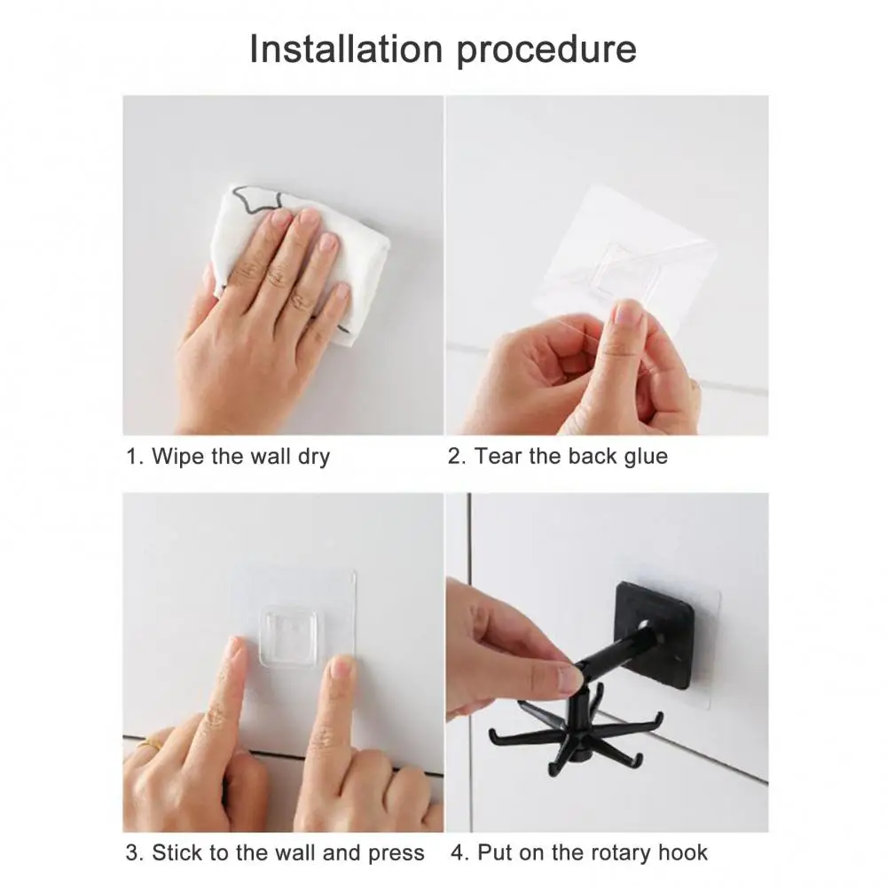 

Wall Mount Holder Strong Storage Hooks Multifunctional Wall Adhesive Hanger