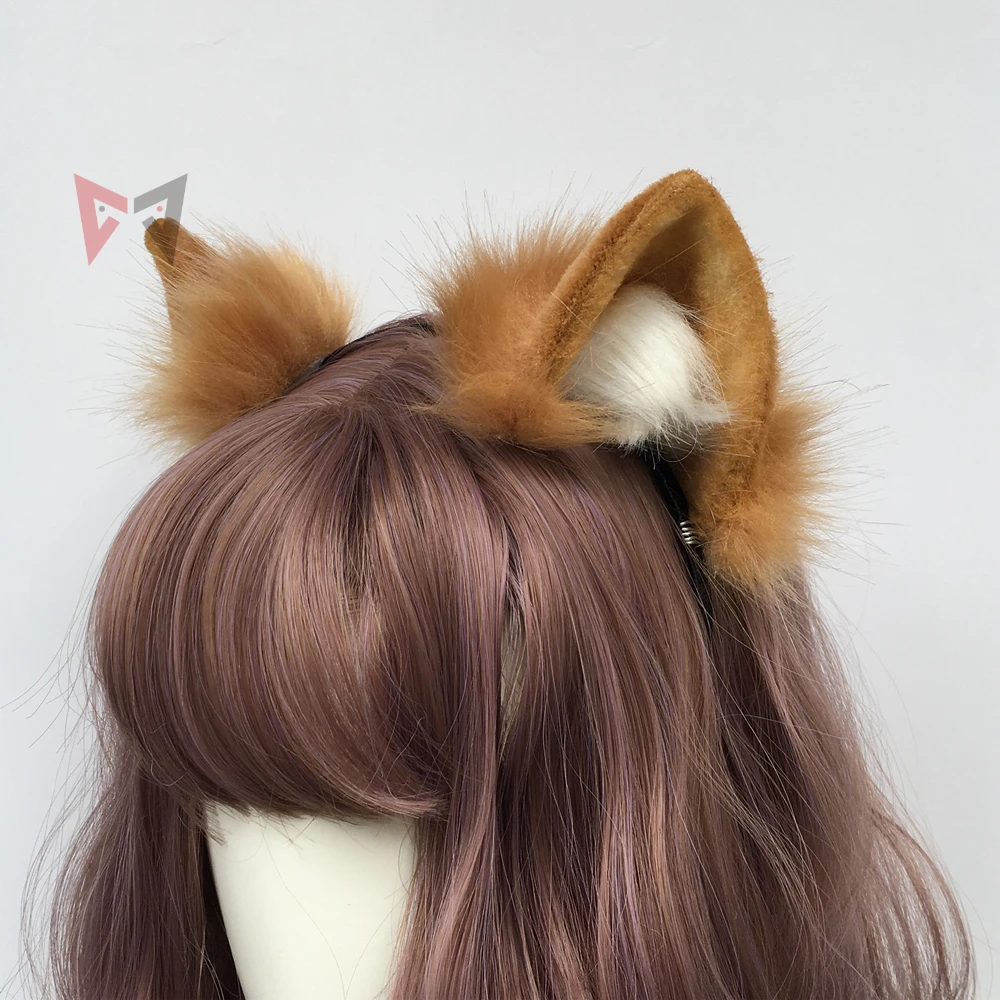 New Anime Arknights Swire cosplay Cat Fox Ears Hair Hoop Tail Set Hand Made Work Costume Accessories Custom |