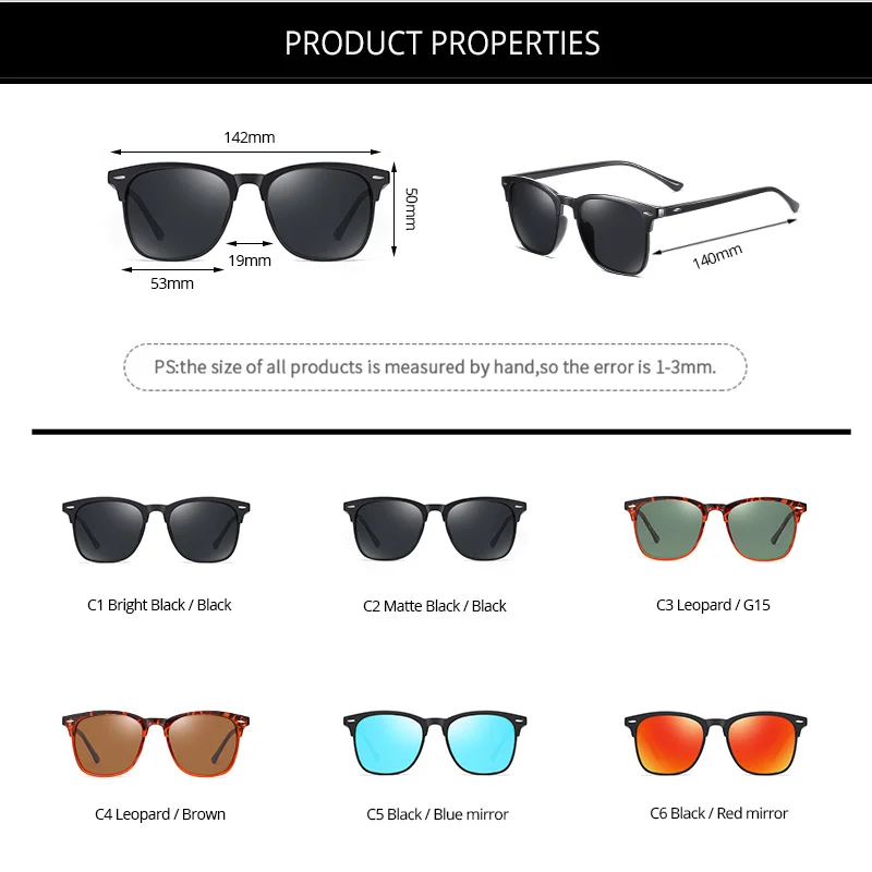 Pro Acme брендовые дизайнерские квадратные поляризованные солнцезащитные очки для