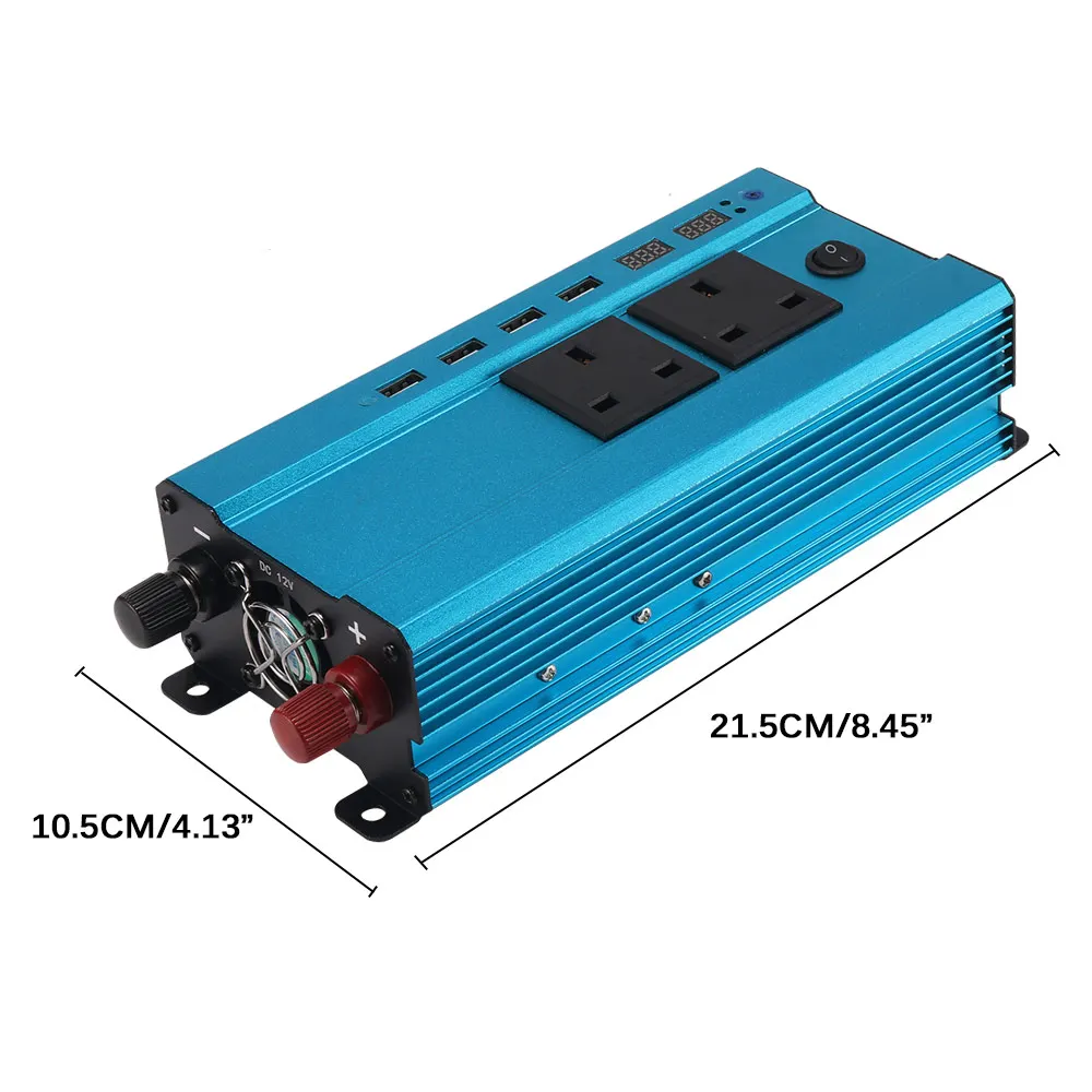 

TiOODRE Universal Car Power Inverter Car Inverter Car Inverter 1200W Car Power Inverter DC 12V To AC 220V Sine Wave Converter