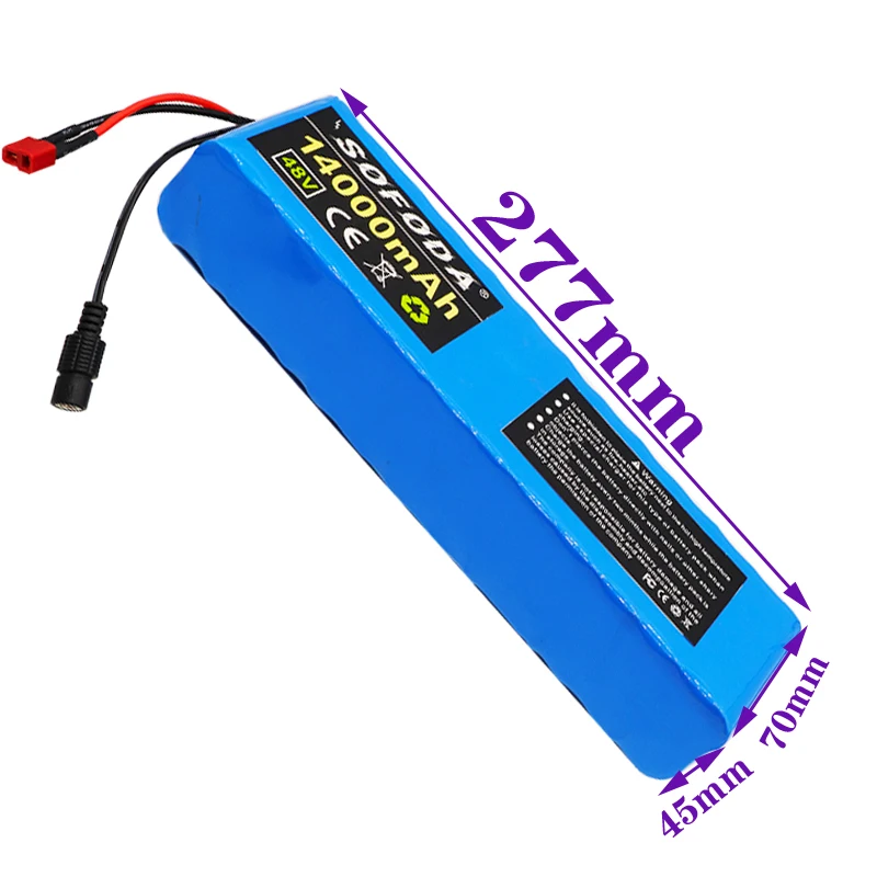 48V 14ah 21700 13S2P фара для электровелосипеда в Батарея 20A BMS 48v литий пакет