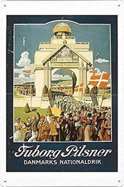 

Tin Sign Metal Poster Plate 8 X 12 of Tuborg Pilsner Denmarks National Drink 1909 No.Metal Sign