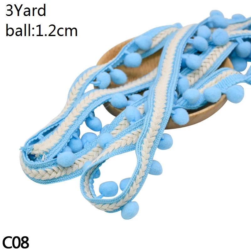 C08-3yard blue 1/3/10 ярдов ручной работы с кружевной отделкой в стиле пэчворк Материал белого и розового цветов с кружевными вставками, с узором в сердечко, лента для самодельного украшения одежды швейная фурнитура - Цвет: C08-3yard blue