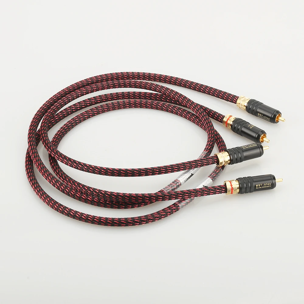 

Hi End Audio Cable High End HIFI RCA Audio Cables With WBT Plug Audio Cable