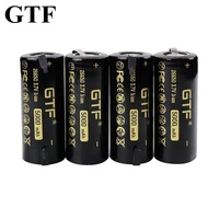 gtf 3 7v 26650 5000mah li ion battery rechargeable real capacity for flashlights power backup supply nickel diy flat battery